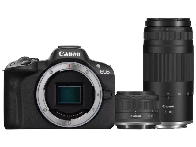 Canon EOS R50 + RF-S18-45mm + RF 75-300mm