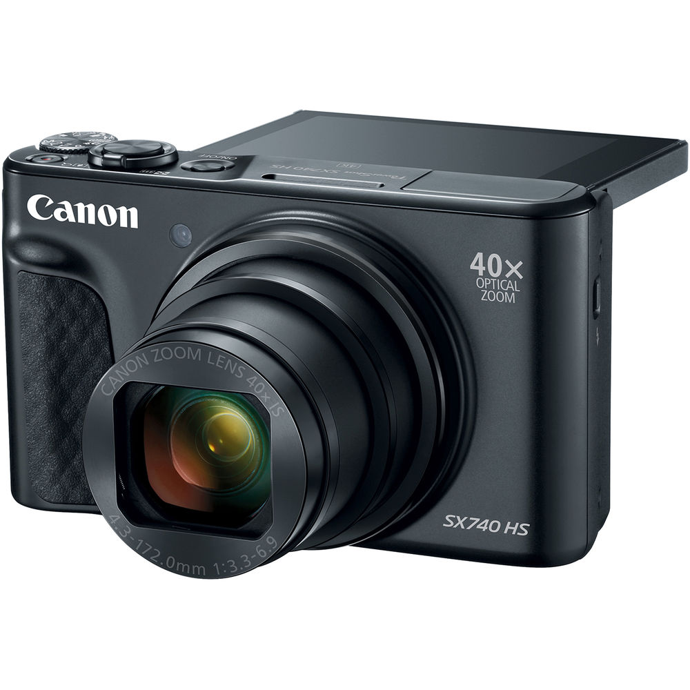 Canon PowerShot SX740 HS Lite Edition Digital Camera Travel Kit (Black)