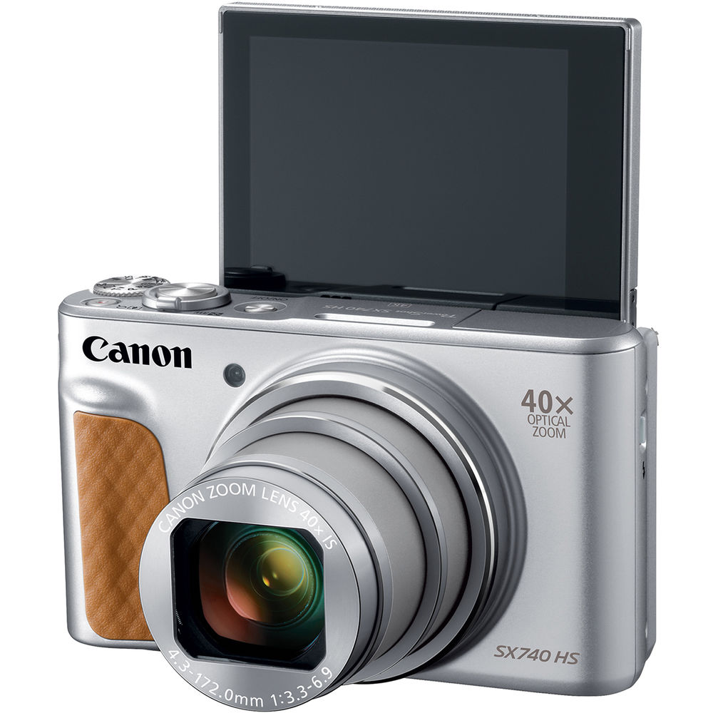 Canon PowerShot SX740 HS Lite Edition Digital Camera Travel Kit (Silver)