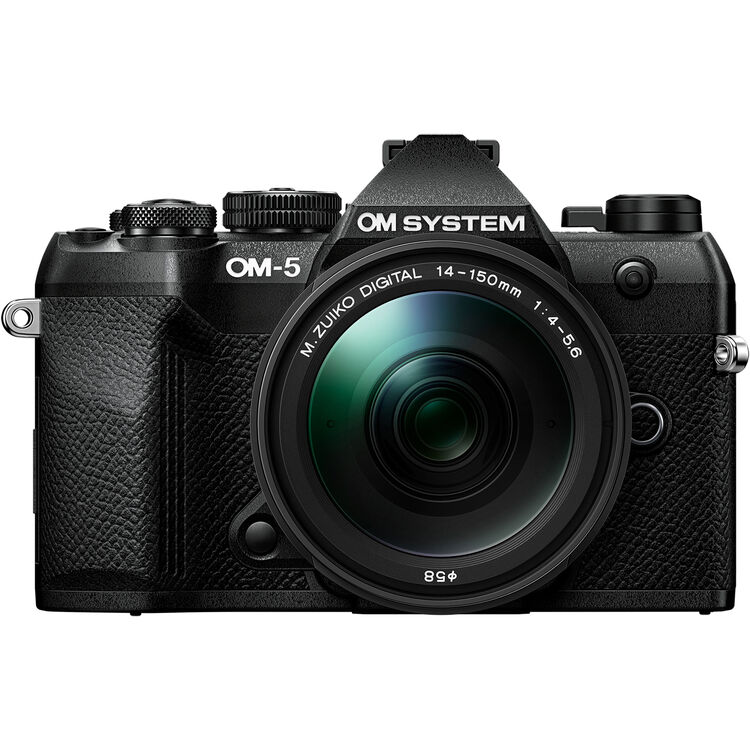 OM SYSTEM OM-5 Mark II Black Camera with 14-150mm Lens