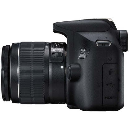 Canon EOS 2000D IS DSLR Camera Starter Bundle