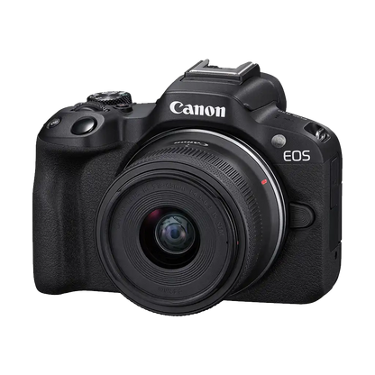 Canon EOS R50 Mirrorless Camera with RF-S 18-45mm f/4.5-6.3 IS STM & RF-S 55-210mm f/5-7.1 IS STM Lenses