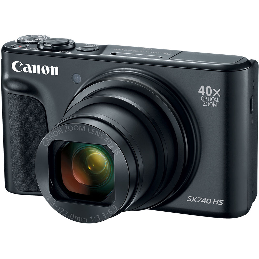 Canon PowerShot SX740 HS Lite Edition Digital Camera Travel Kit (Black)