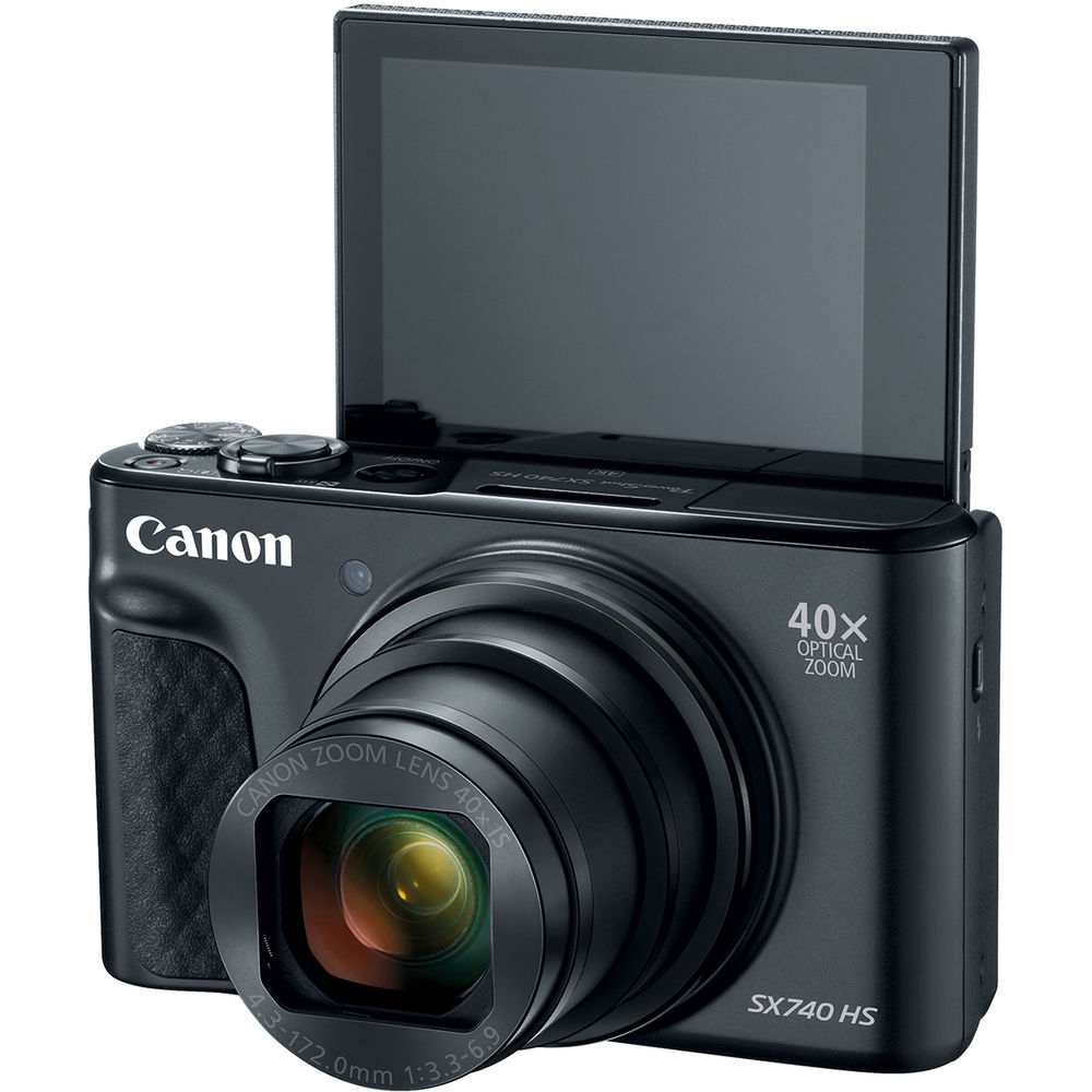 Canon PowerShot SX740 HS Lite Edition Digital Camera Travel Kit (Black)