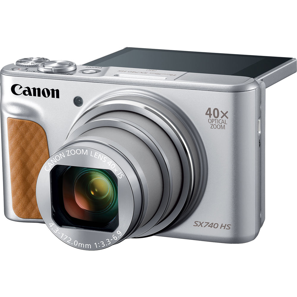 Canon PowerShot SX740 HS Lite Edition Digital Camera Travel Kit (Silver)