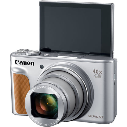 Canon PowerShot SX740 HS Lite Edition Digital Camera Travel Kit (Silver)