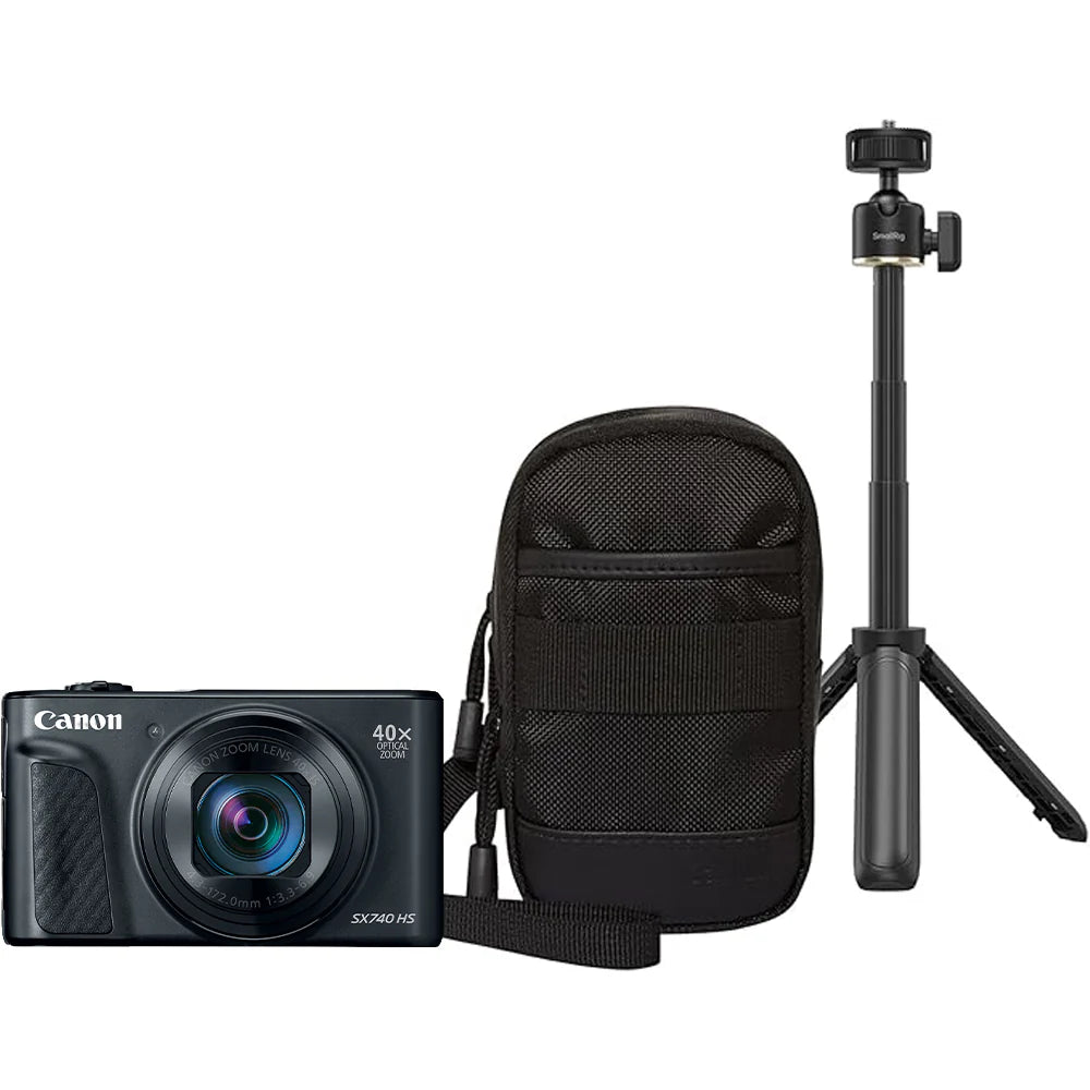 canon powershot sx740 lite travel kit black