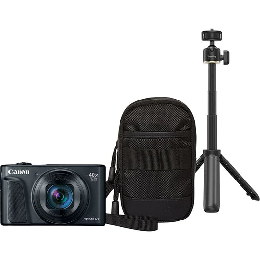 canon powershot sx740 lite travel kit black