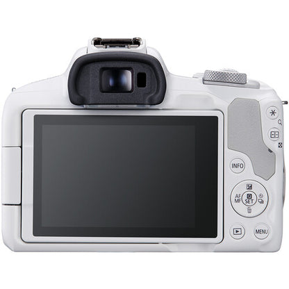 Canon EOS R50 + 18-45mm Mirrorless Camera Kit ((White)