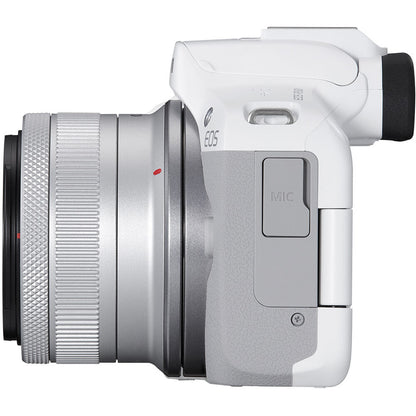 Canon EOS R50 + 18-45mm Mirrorless Camera Kit ((White)