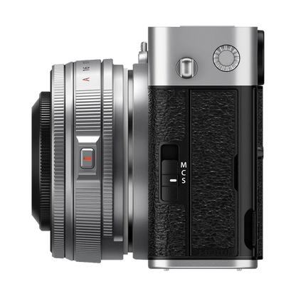 Fujifilm X-E5 Silver Camera with XF 23mm Lens