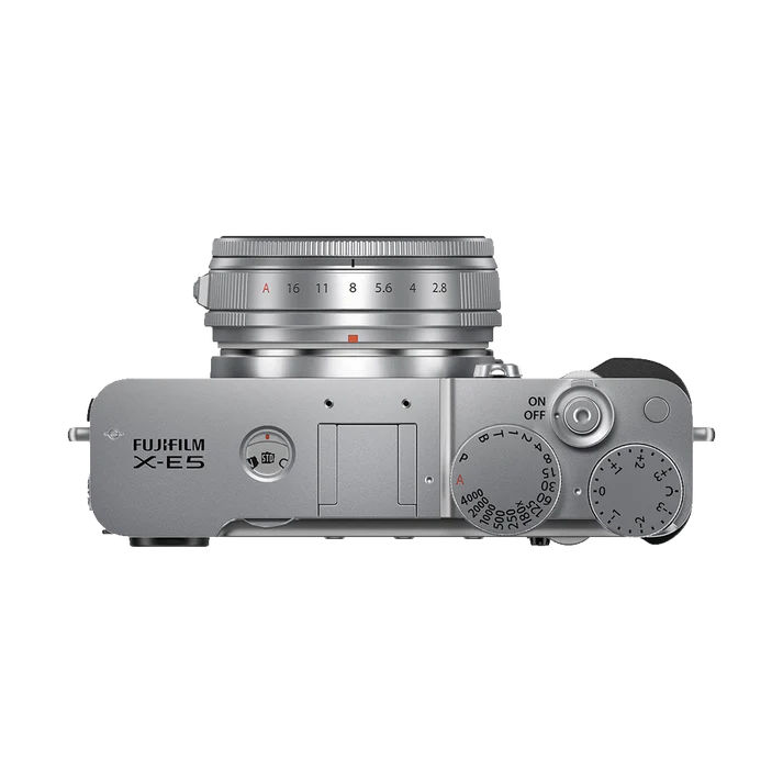 Fujifilm X-E5 Silver Camera with XF 23mm Lens