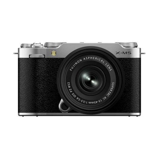 Fujifilm X-M5 Silver Camera with XC 15-45mm Lens