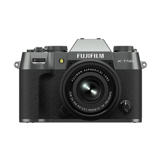 Fujifilm X-T50 Charcoal Silver Camera with 15-45mm Lens