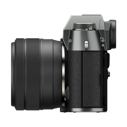 Fujifilm X-T50 Charcoal Silver Camera with 15-45mm Lens