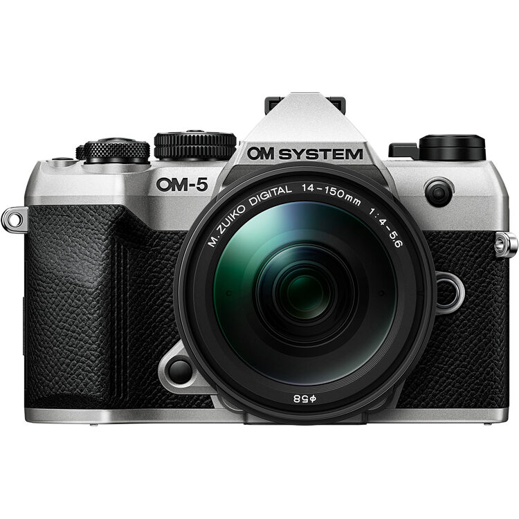 OM SYSTEM OM-5 Mark II Silver Camera with 14-150mm Lens