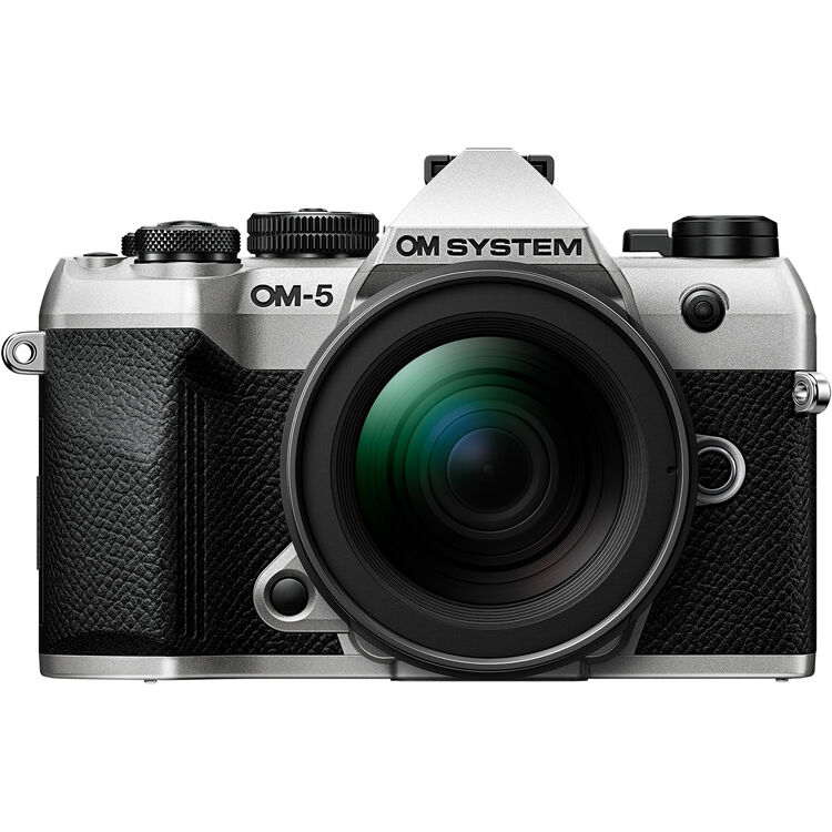 OM SYSTEM OM-5 Mark II Silver Camera with 12-45mm Lens