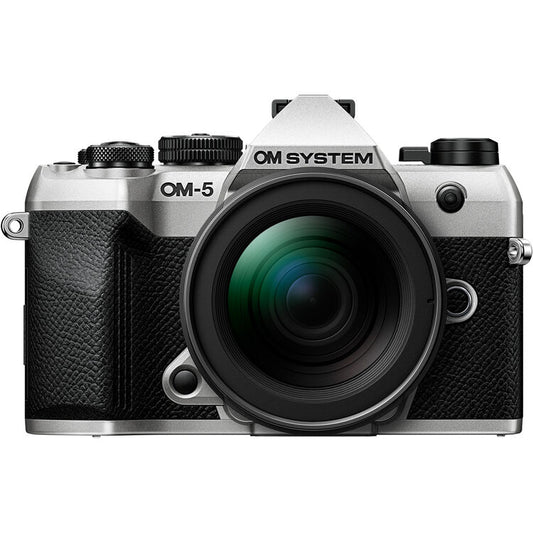 OM SYSTEM OM-5 Mark II Silver Camera with 12-45mm Lens