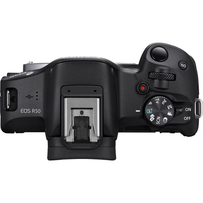 Canon EOS R50 Mirrorless Camera with RF-S18-45mm Lens with RF 75-300mm Lens